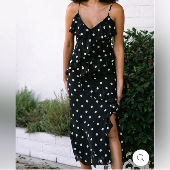 NWT Morning Lavender Polka Dot Dresss - Picture 2 of 7